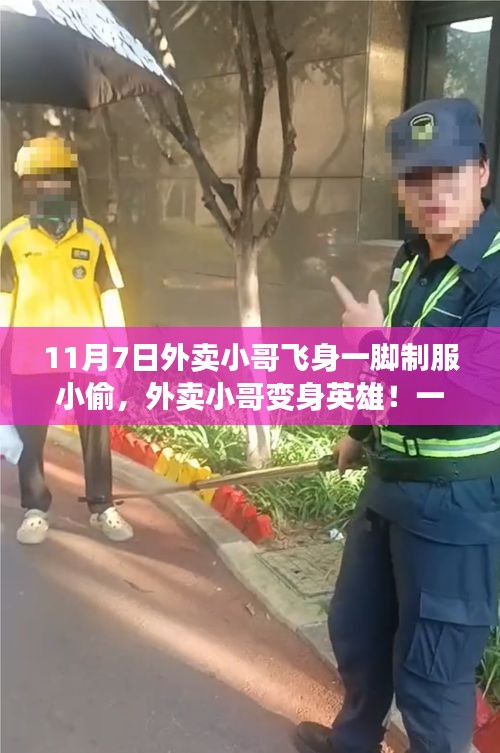 外卖小哥英勇制服小偷，自然美景之旅展现英雄本色