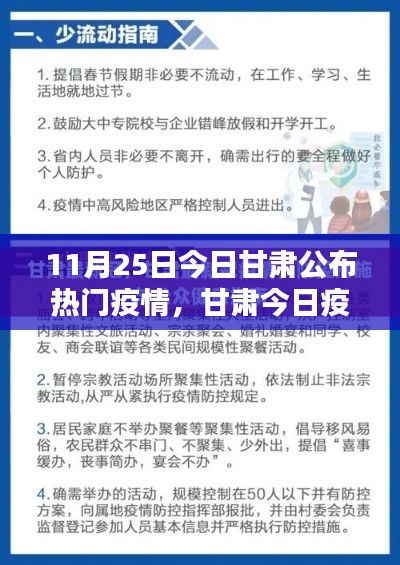 甘肃热门疫情应对指南，入门到熟练，掌握防疫每一步（11月25日发布）