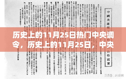 历史上的11月25日中央调令背后的励志故事与成就之路