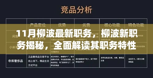 揭秘柳波新职务，全面解读职务特性、用户体验与竞品对比