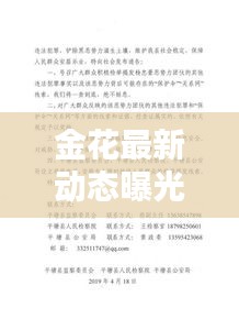 金花最新动态曝光，揭开背后的违法犯罪真相